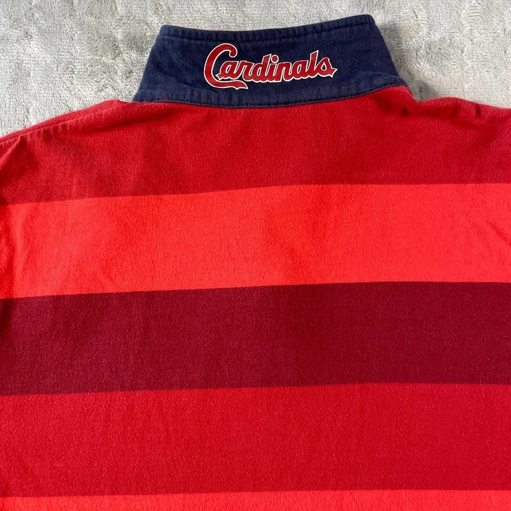 ST Louis‎ Cardinals Nike Polo Shirt Mens Large Red Baseball MLB Vintage